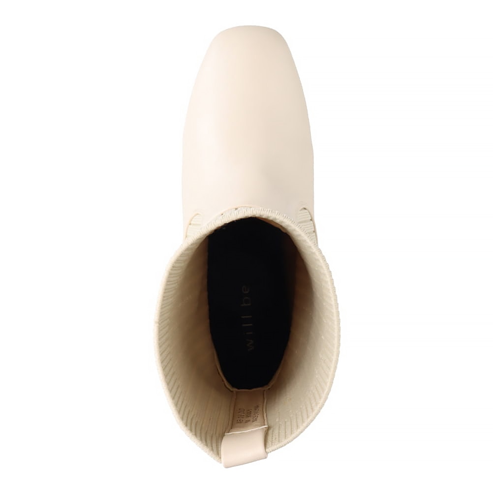 ヒールアップニットブーツ