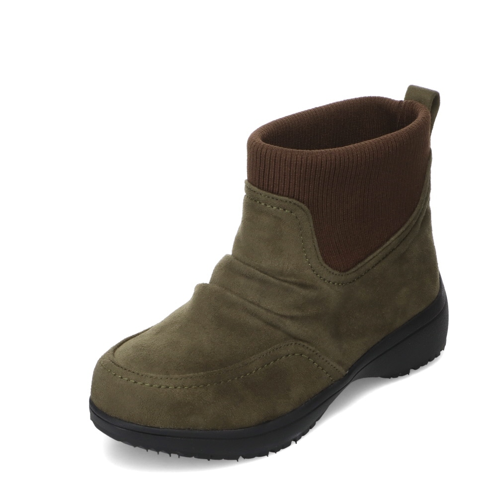 bio fitter バイオフィッター 幅広防寒ショートブーツ カーキ