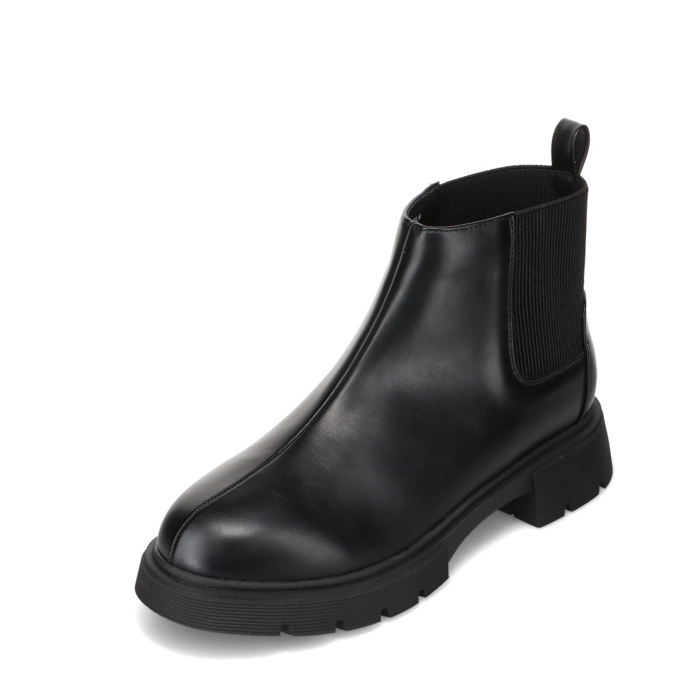 WILL BE ウィルビー 厚底サイドゴアブーツ ブラック レディース | 靴