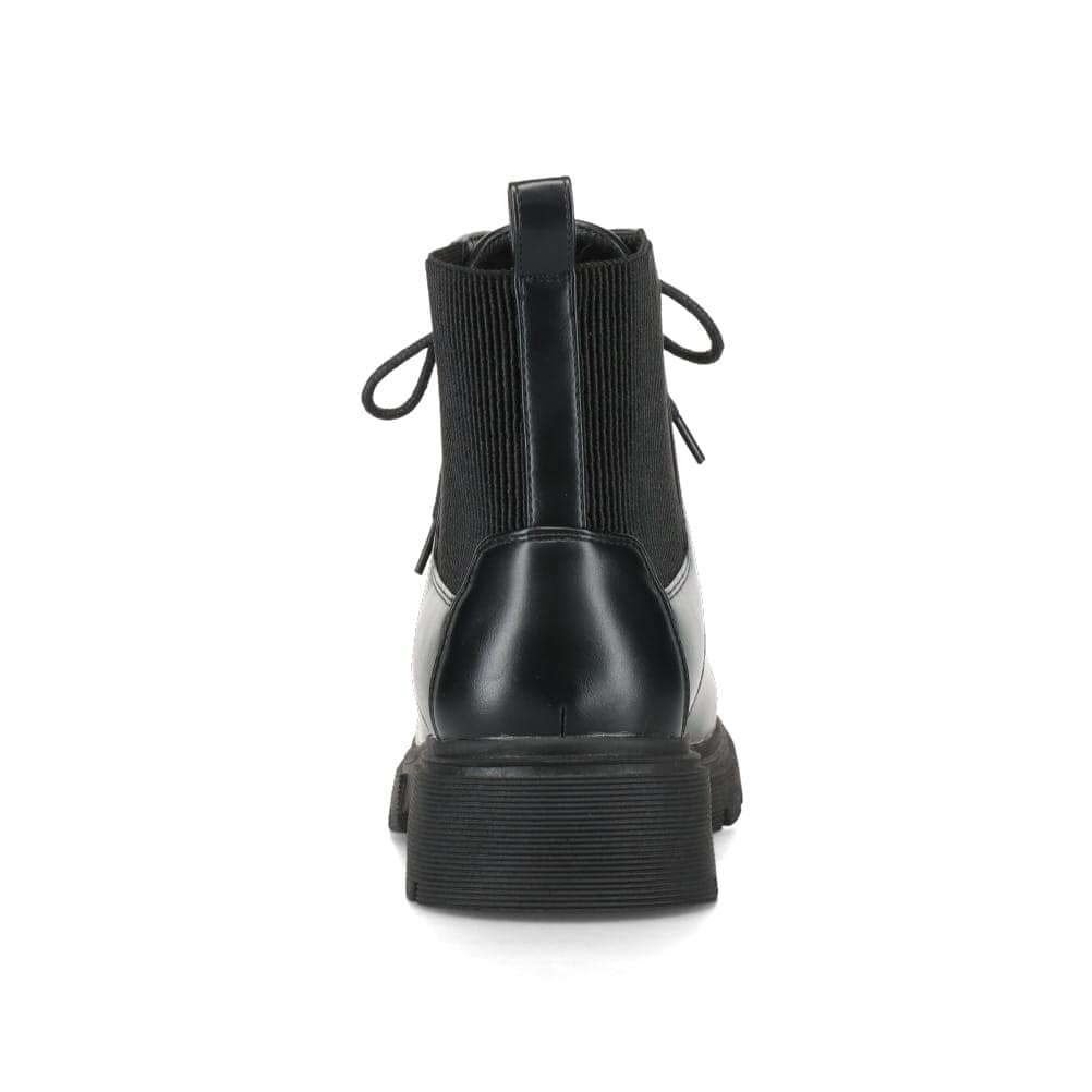 厚底レースアップブーツ