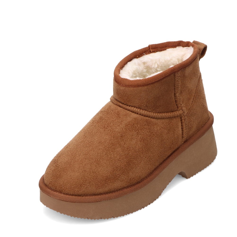 MOZ sweden モズ スウェーデン ムートン風ブーツ キャメル レディース