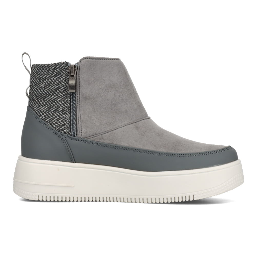 a.v.v アー・ヴェ・ヴェ 厚底切替えブーツ グレー レディース | 靴