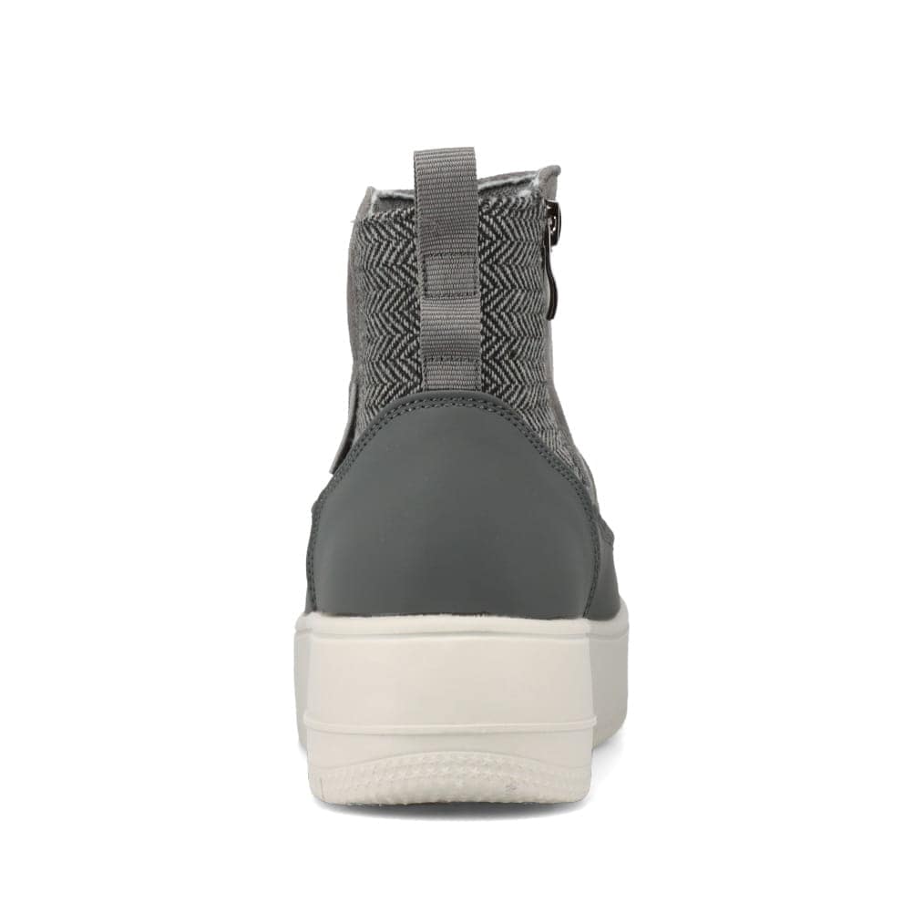 a.v.v アー・ヴェ・ヴェ 厚底切替えブーツ グレー レディース | 靴