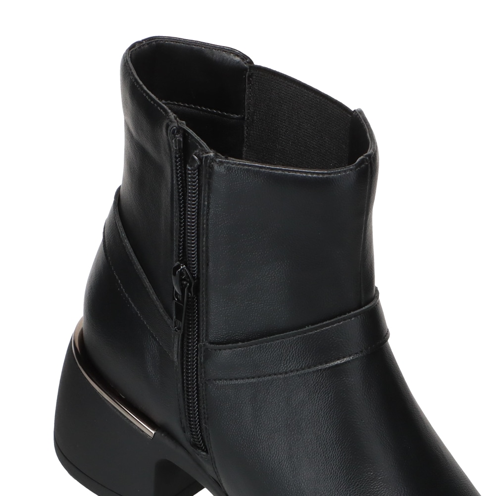 サイドジップ ショートブーツ