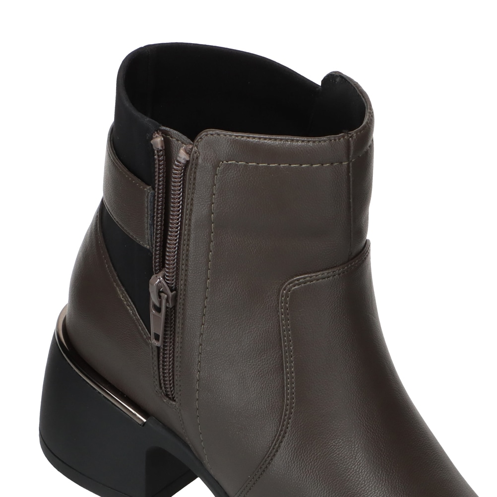 サイドジップ ショートブーツ