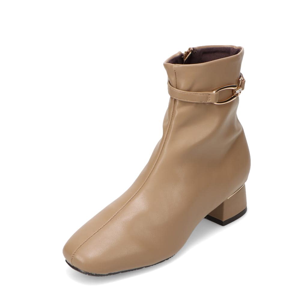 ベルト付きショートブーツ