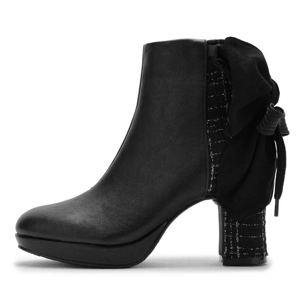 リボン付き2WAYショートブーツ