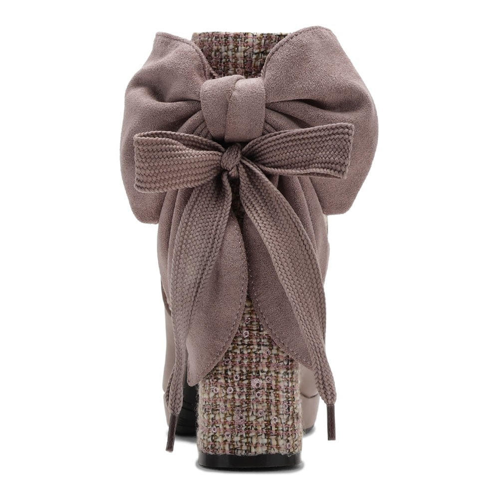 リボン付き2WAYショートブーツ