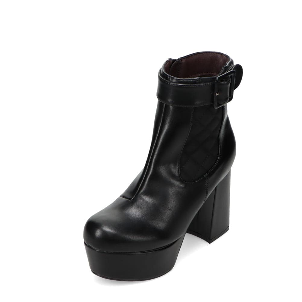 チャンキーヒールブーツ