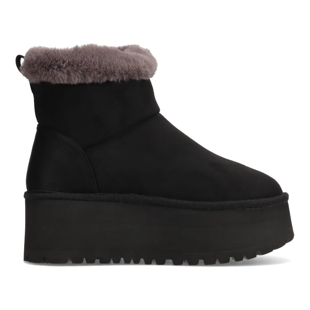 厚底ムートンブーツ