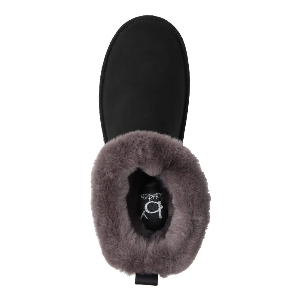 厚底ムートンブーツ