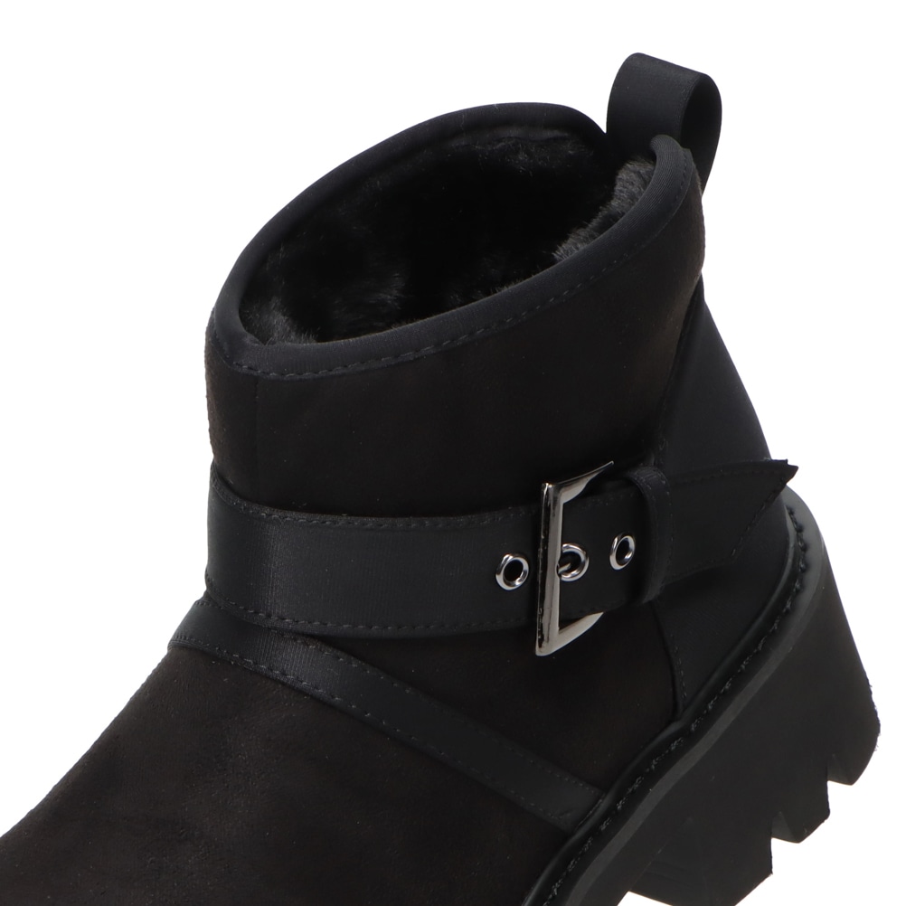 ムートン風エンジニアブーツ