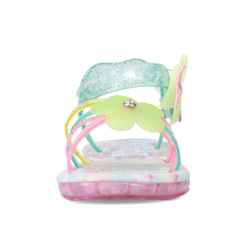 光るキッズフラワーサンダル