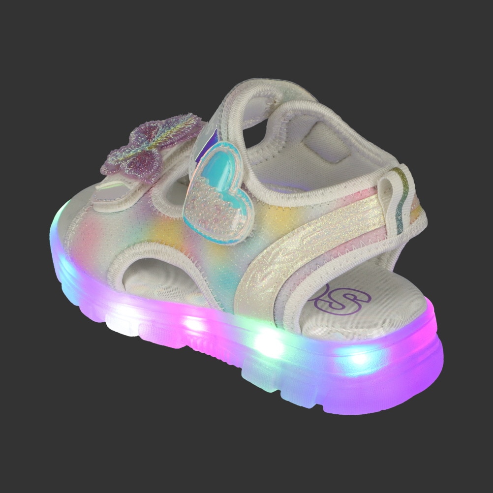 光るリボンサンダル