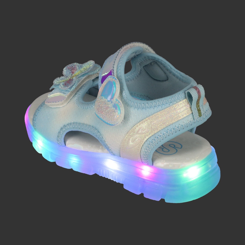 光るリボンサンダル