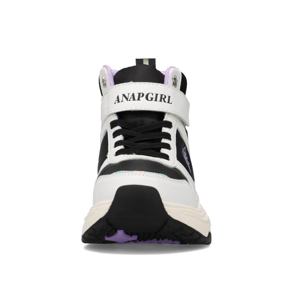 ANAP GIRL アナップガール 防寒ブーツ ホワイト×ブラック キッズ | 靴