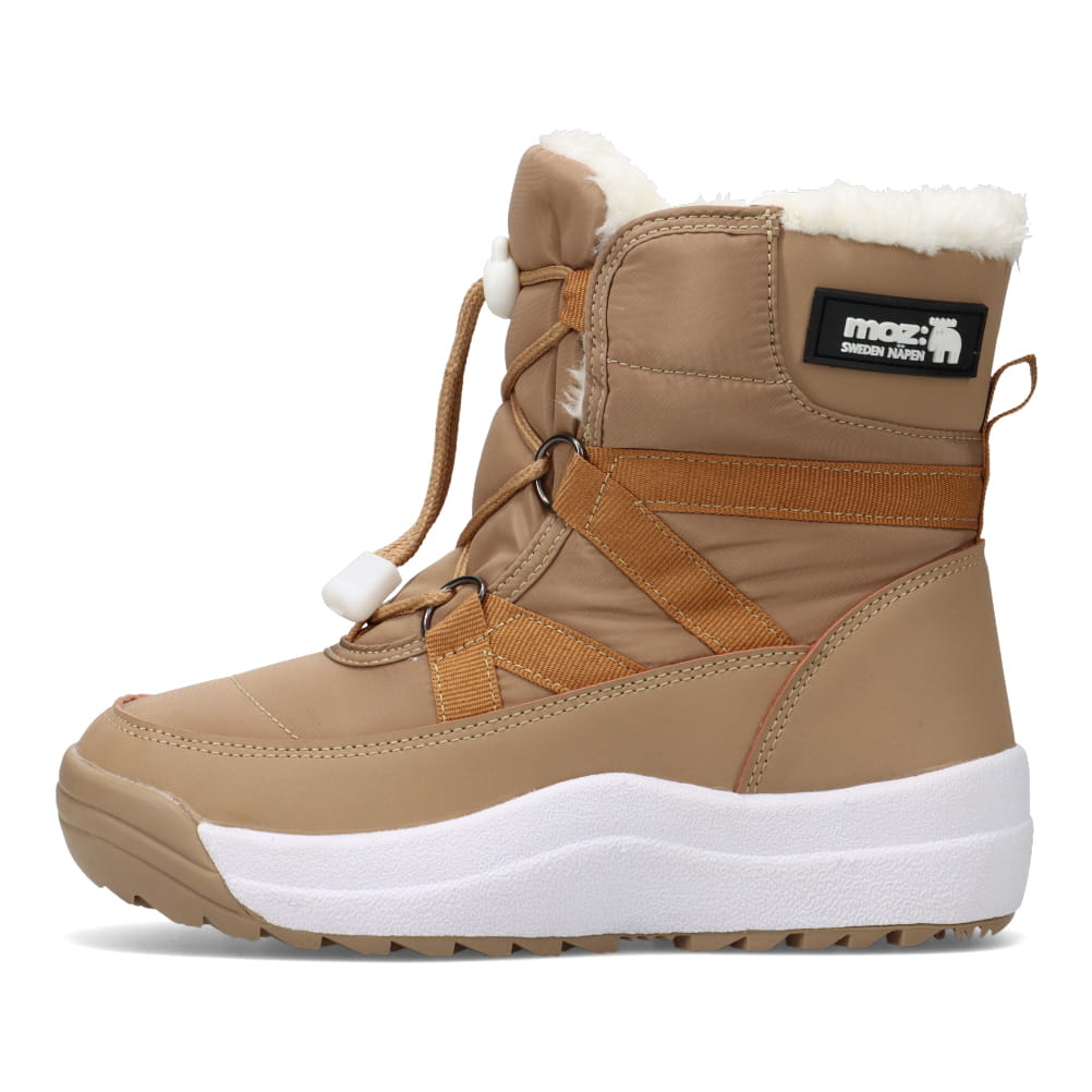MOZ sweden モズ スウェーデン ボアスノーブーツ キャメル キッズ | 靴