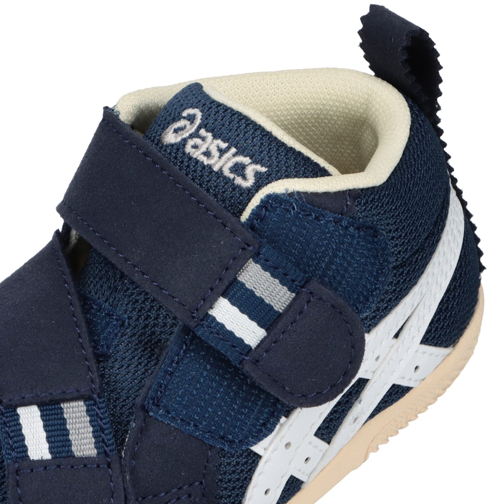 asics アシックス AMULEFIRST MS ベビー ネイビー×ホワイト | 靴