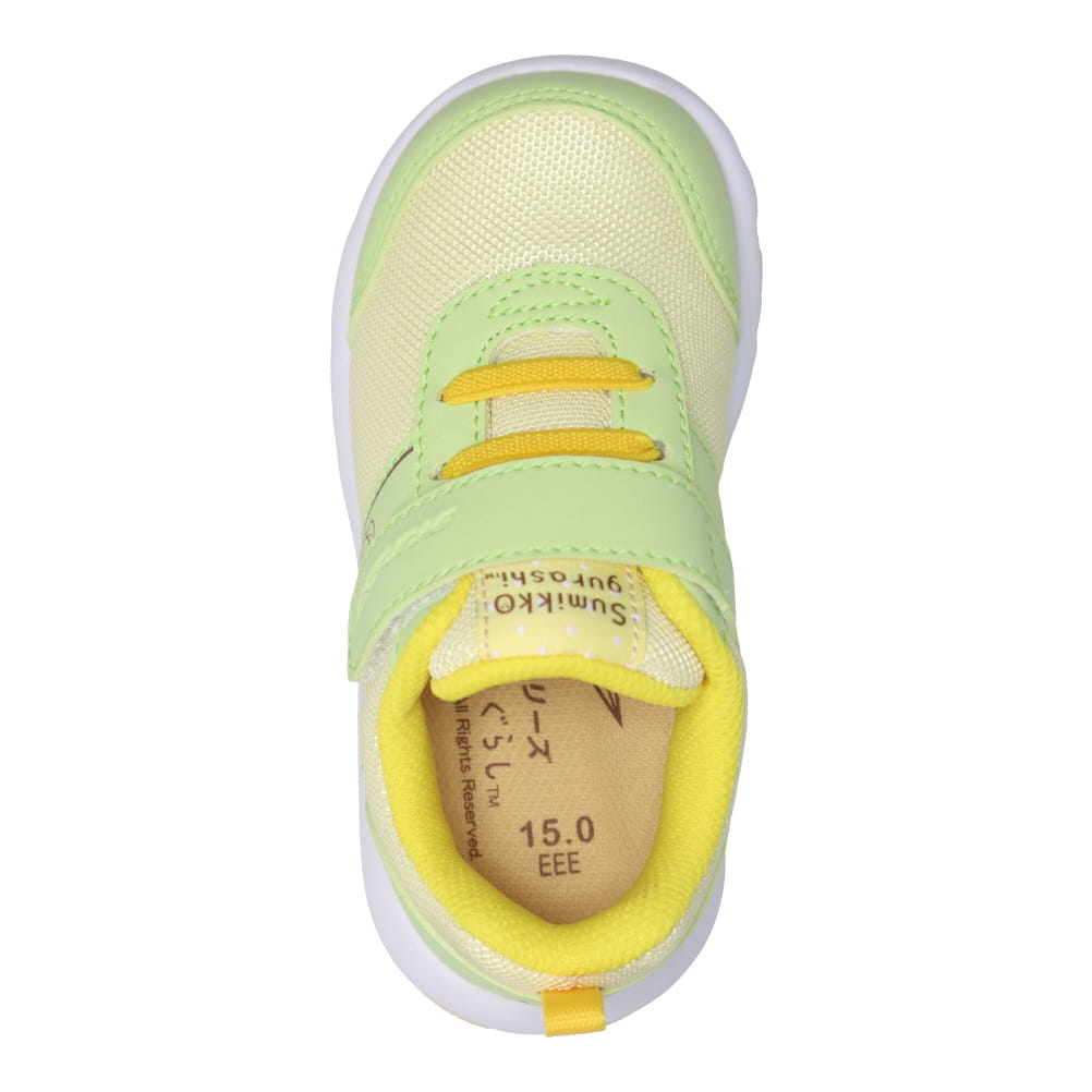 瞬足 シュンソク すみっコぐらし 足育キッズシューズ キッズ グリーン