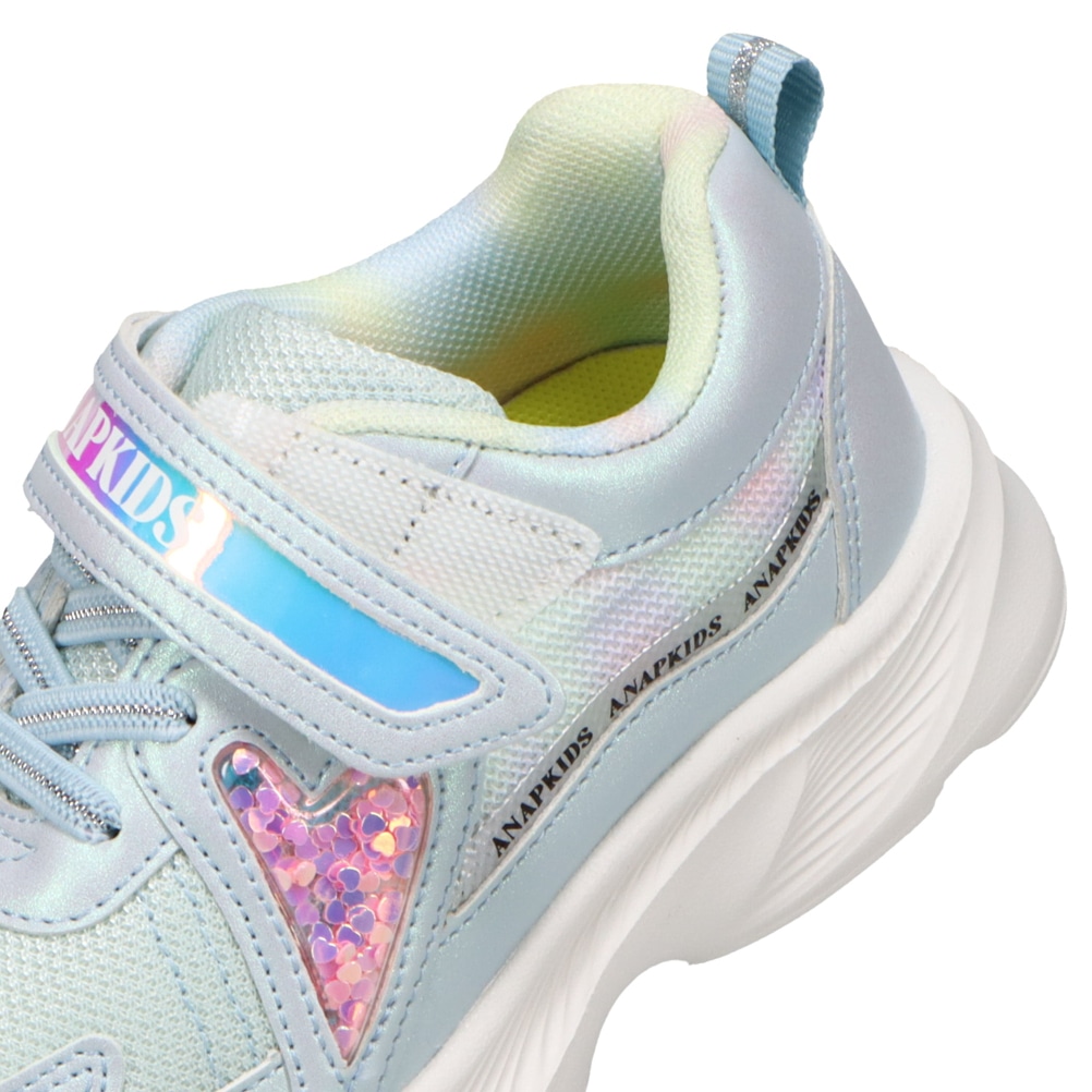 ANAP GIRL アナップガール ハートフレークスニーカー サックス キッズ