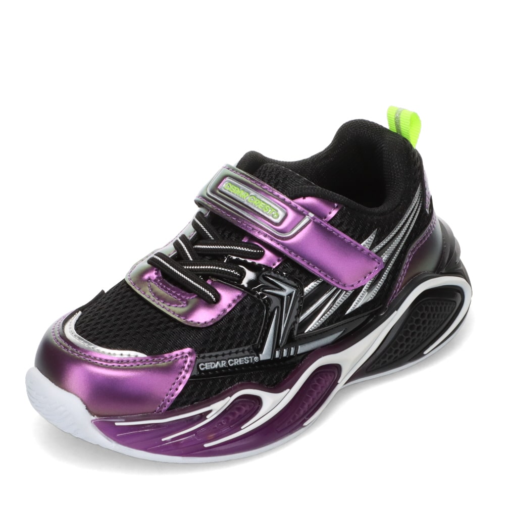 CEDAR CREST セダークレスト 光るキッズスニーカー ブラック キッズ