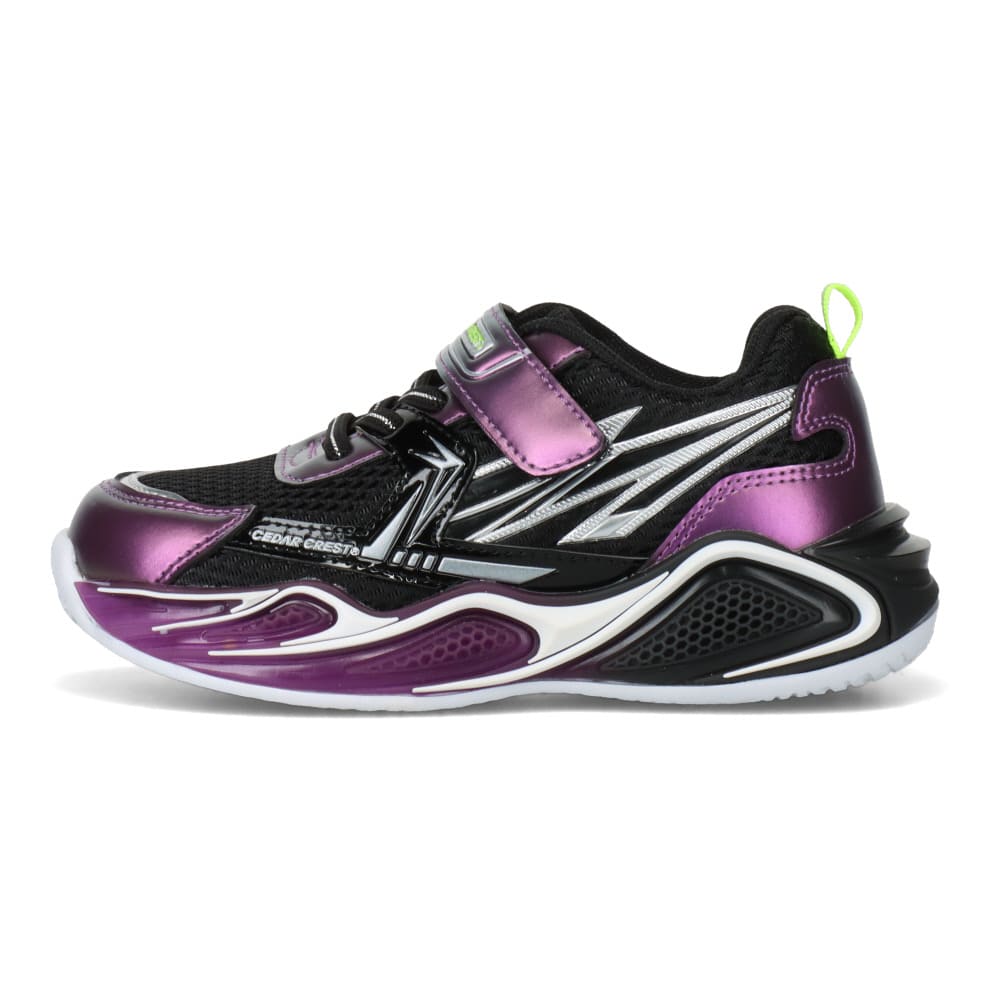 CEDAR CREST セダークレスト 光るキッズスニーカー ブラック キッズ
