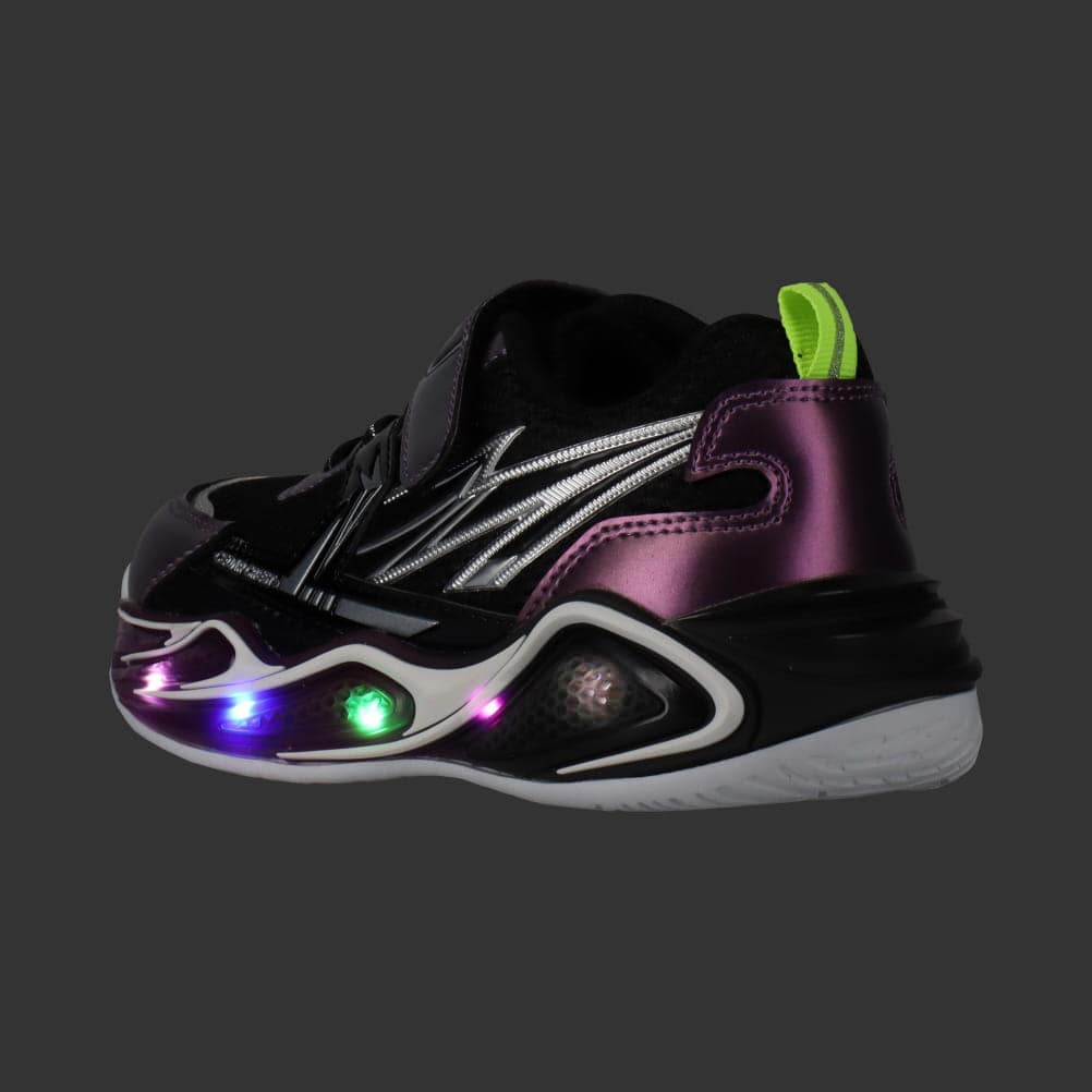 CEDAR CREST セダークレスト 光るキッズスニーカー ブラック キッズ