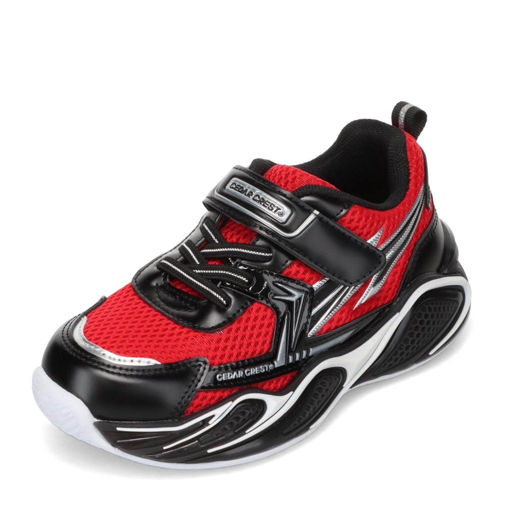 CEDAR CREST セダークレスト 光るキッズスニーカー レッド キッズ | 靴