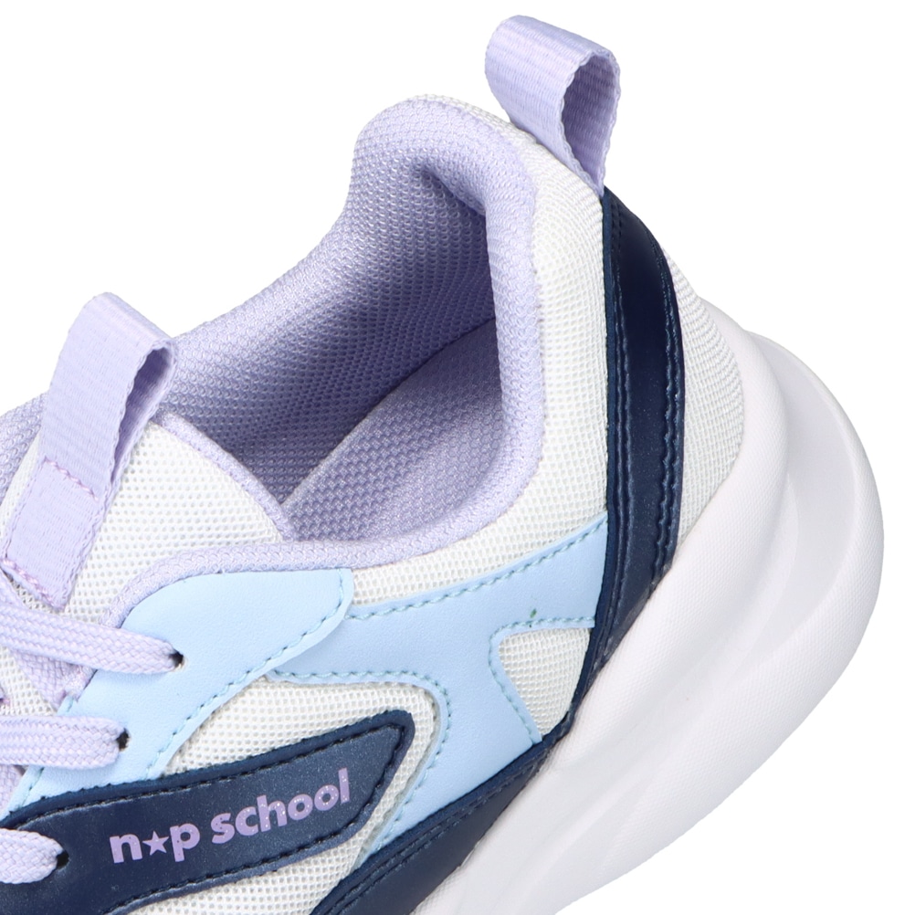 ニコ☆プチ 厚底ソールスニーカー キッズ サックス | 靴