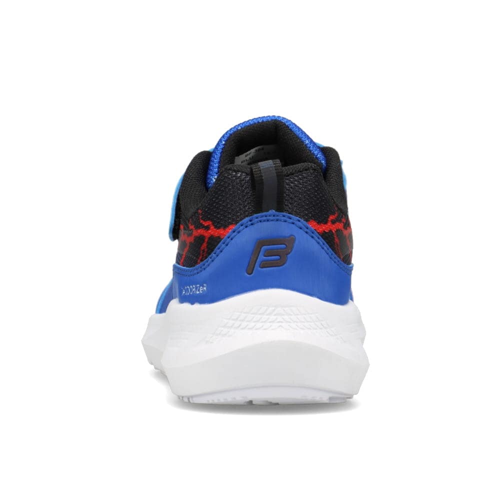 ランニングシューズ（ゴム紐＋ベルト）軽量 白底【19.0cm～24.5cm】