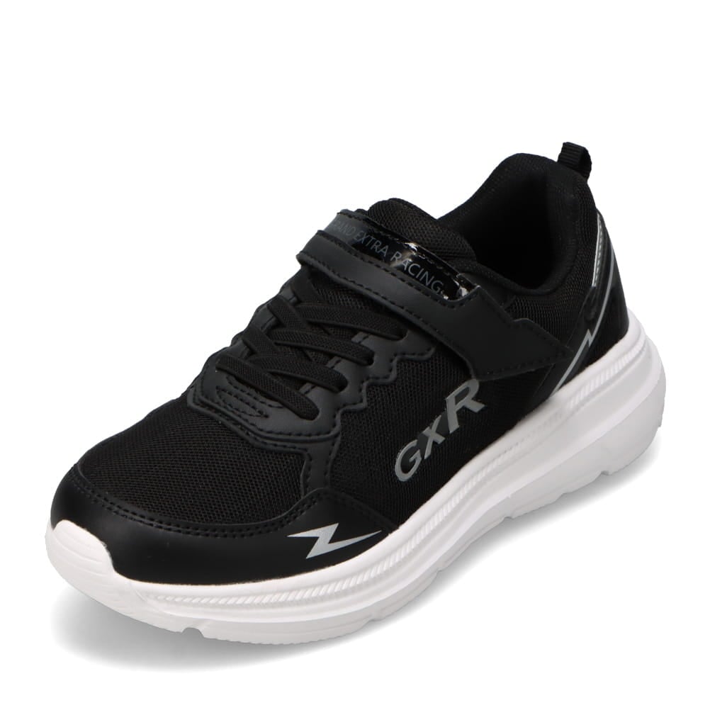 GXR ジーエックスアール ランニングシューズ（ゴム紐＋ベルト）軽量 白