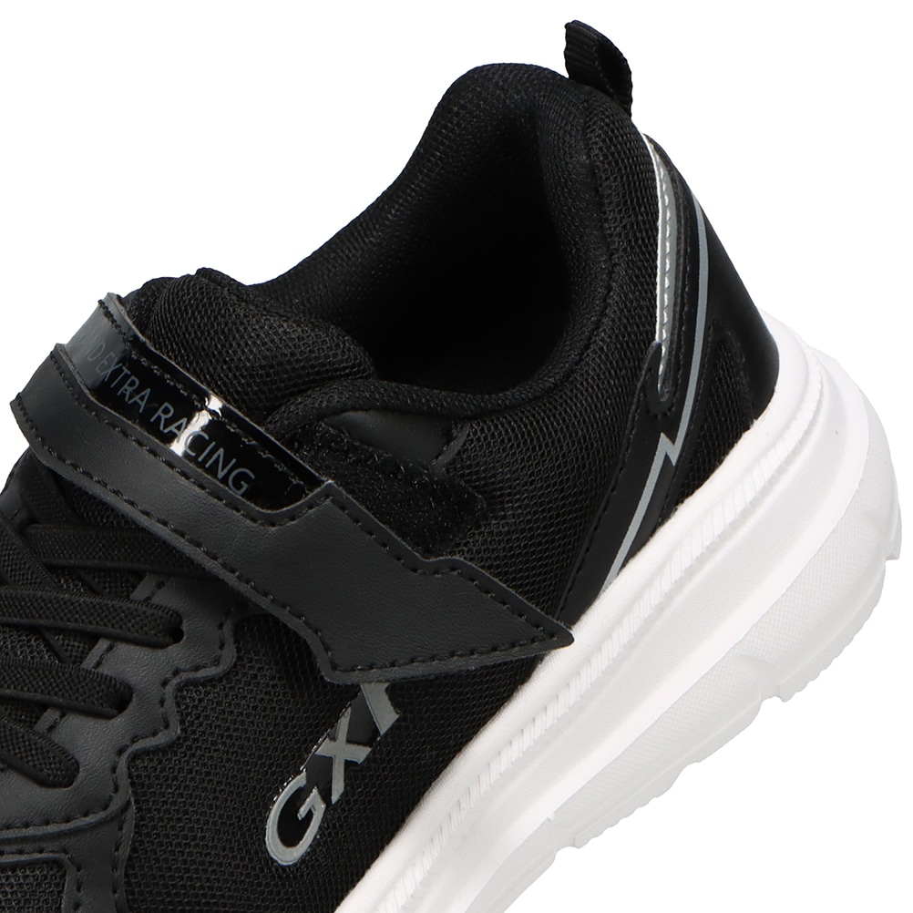 GXR ジーエックスアール ランニングシューズ（ゴム紐＋ベルト）軽量 白