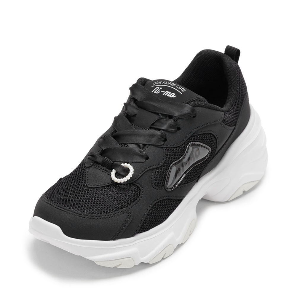 Ni-mo ニーモ スタイルアップ厚底スニーカー ブラック キッズ Ni-mo ニーモ スタイルアップ厚底スニーカー ブラック キッズ