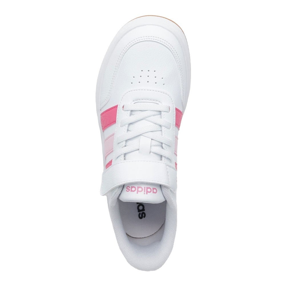adidas アディダス CORE BREAK 3.0 EL C ホワイト×ピンク キッズ