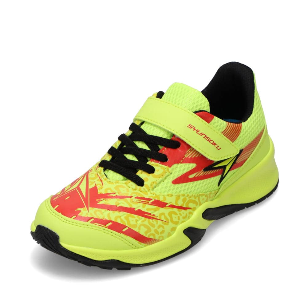 瞬足 シュンソク 防水スポーツスニーカー イエロー キッズ | 靴