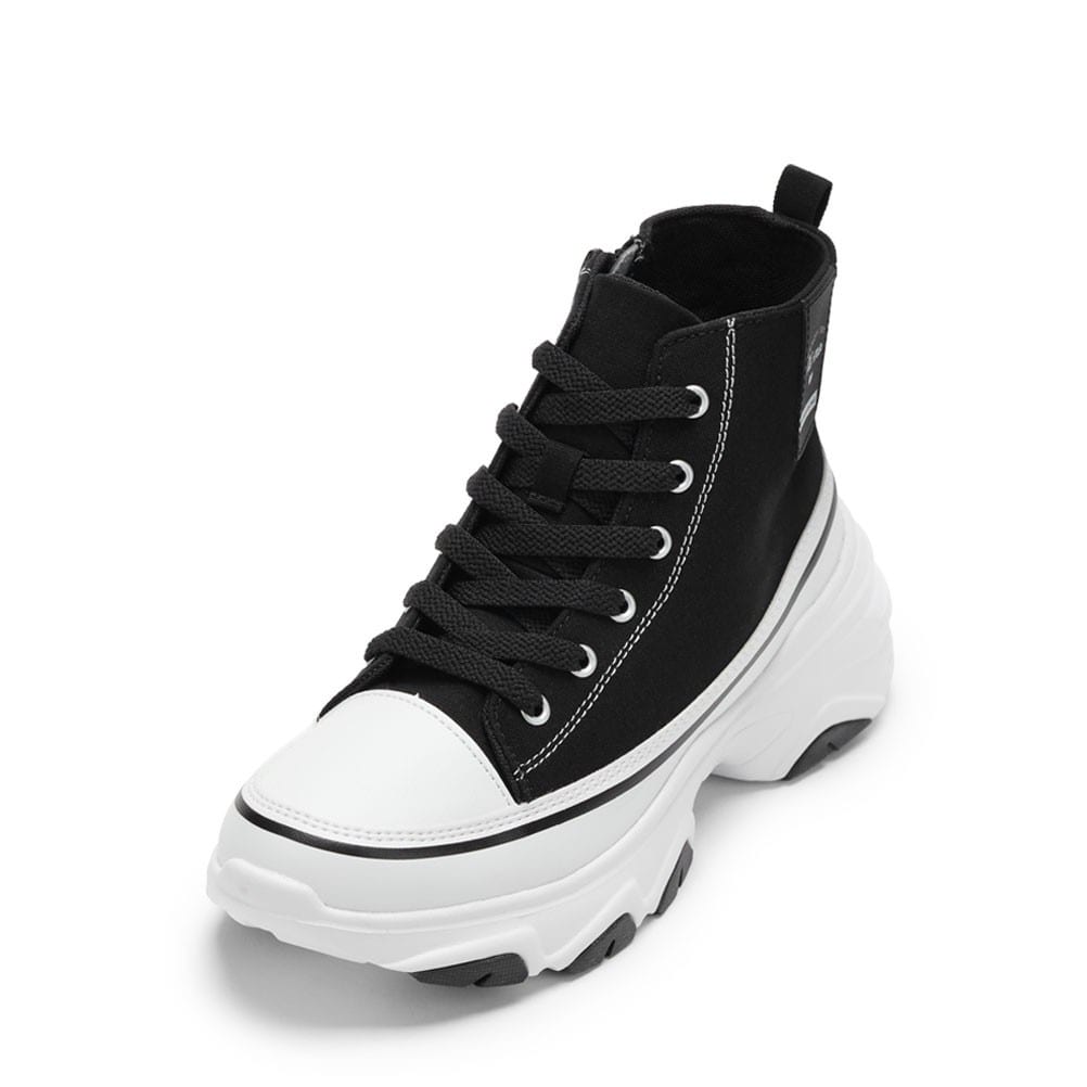 Ni-mo ニーモ 厚底ハイカットスニーカー ブラック キッズ | 靴