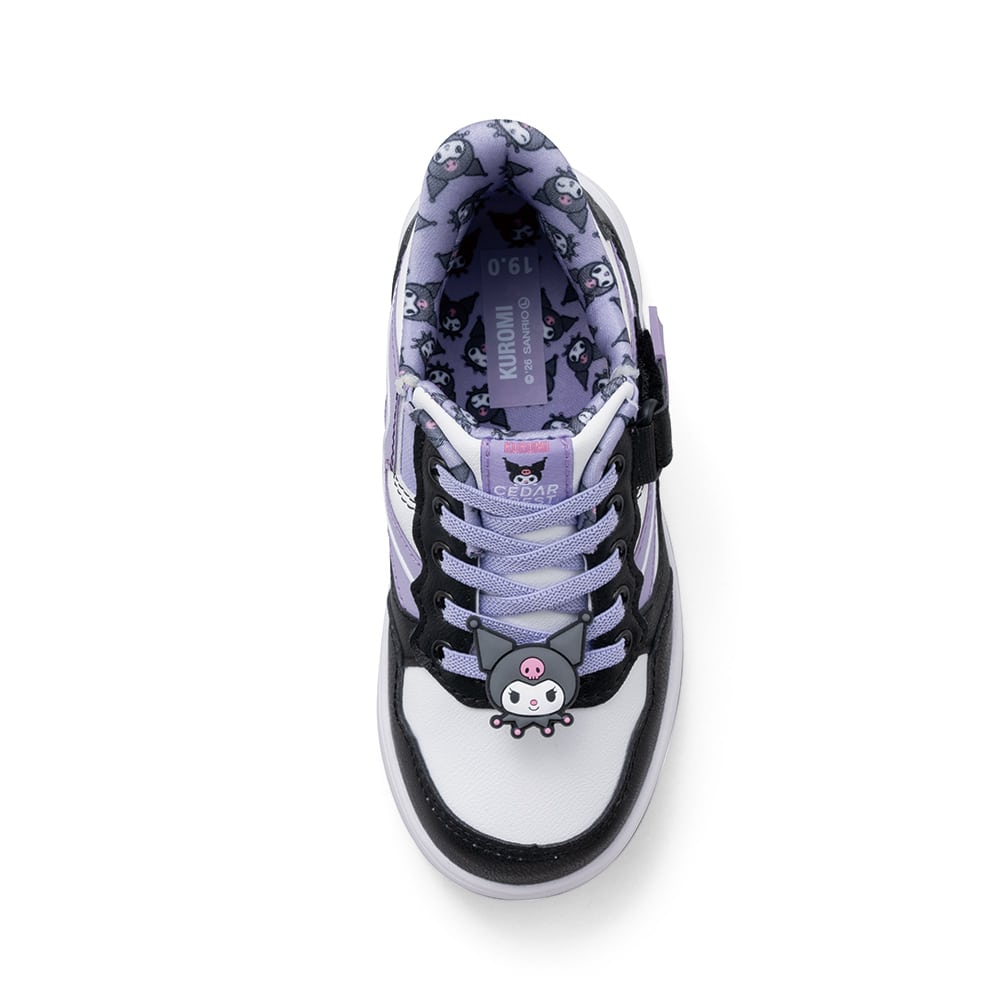 【KUROMI｜クロミ】スパットシューズ × サンリオキャラクターズ（コートタイプ）手を使わずに履ける【19.0cm～24.0cm】