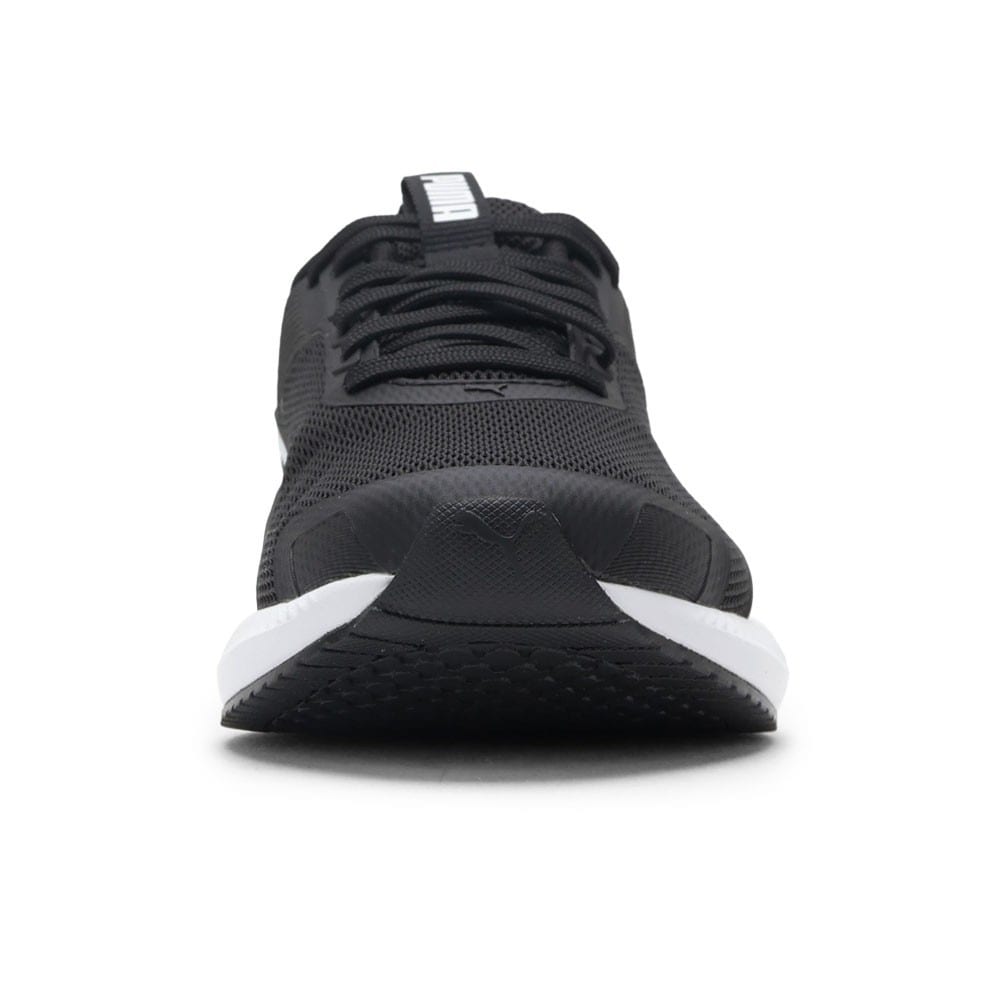 PUMA プーマ フライヤー LITE 4 JR ブラック×ホワイト キッズ | 靴