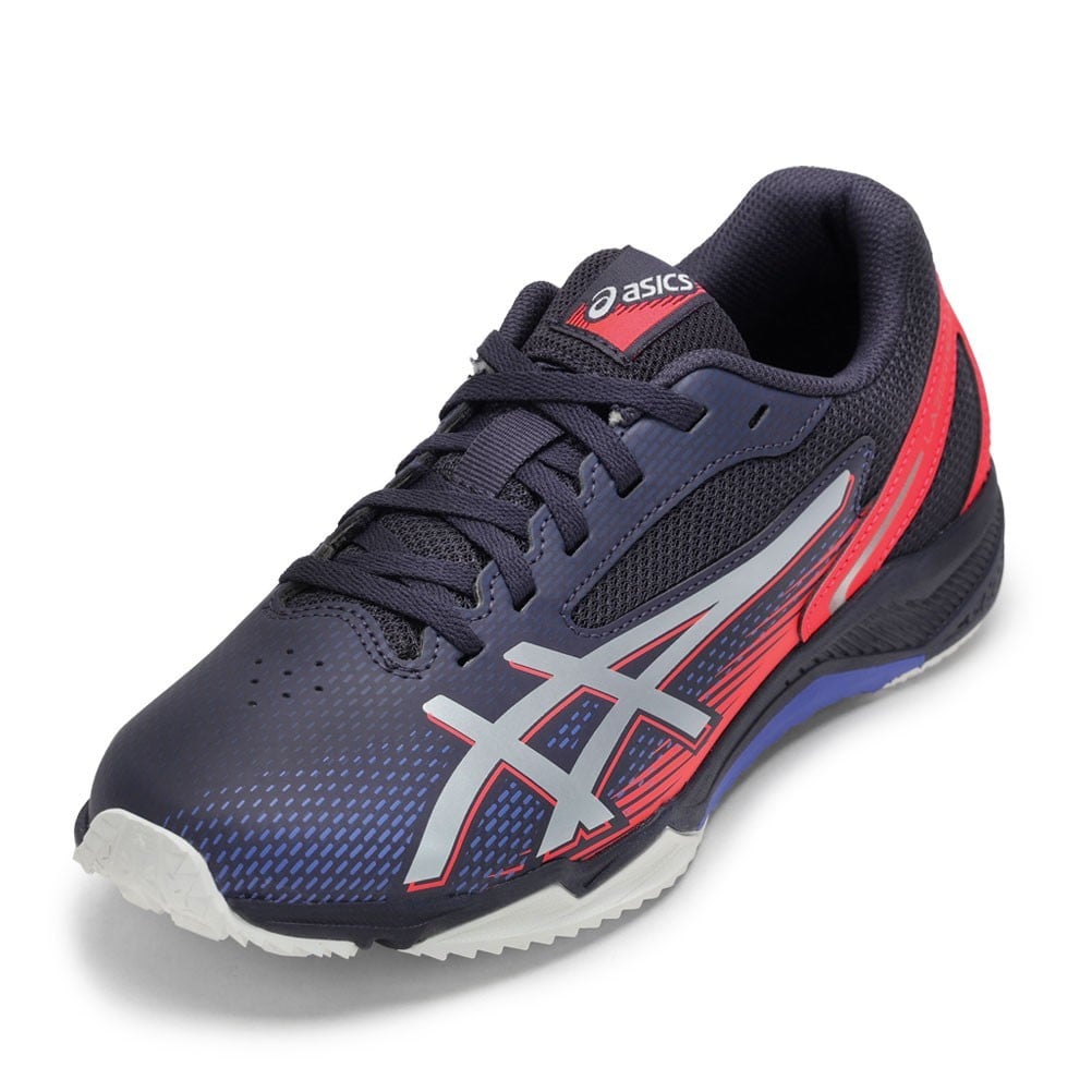 シューズ(男性用) llic Silver and Team Red asics アシックス LAZERBEAMR SL ネイビー×シルバー キッズ | 靴