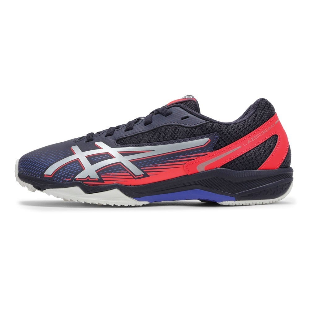 asics アシックス LAZERBEAMR SL ネイビー×シルバー キッズ | 靴