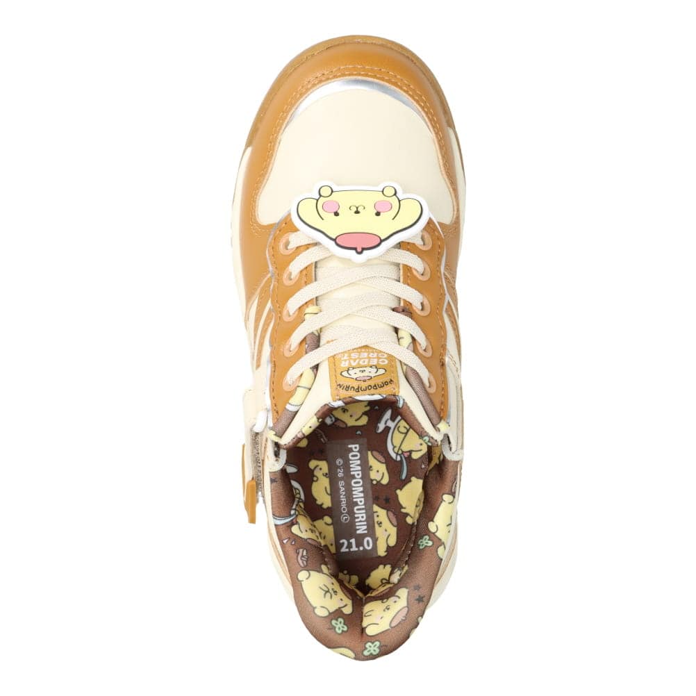 【POMPOMPURIN｜ポムポムプリン】スパットシューズ × サンリオキャラクターズ（コートタイプ）手を使わずに履ける【17.0cm～23.0cm】★★★