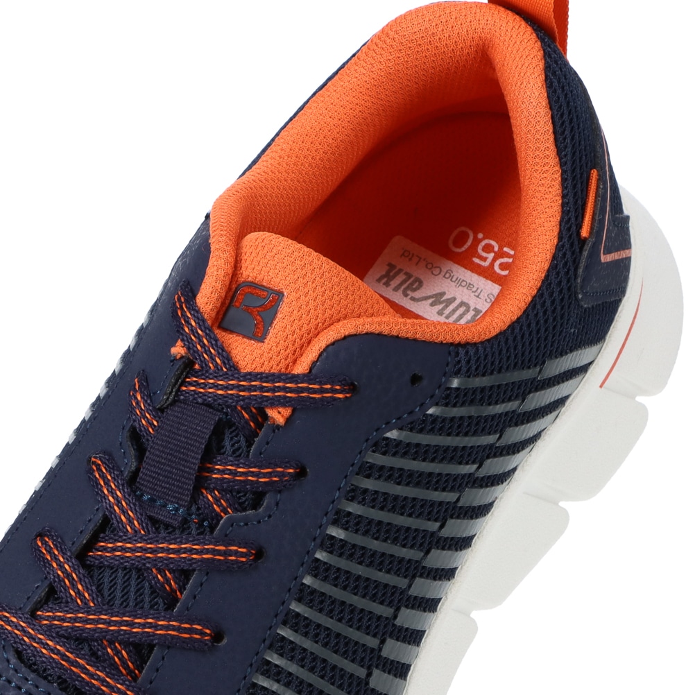 ラクウォーク 幅広ウォーキングシューズ メンズ ネイビー | 靴