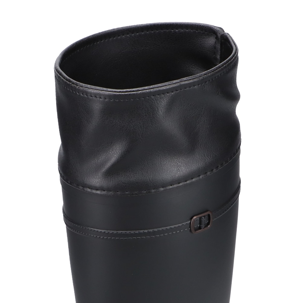 黒のロゴパターンラバーブーツ レイン] ラバー ブーツ, black | Max Mara