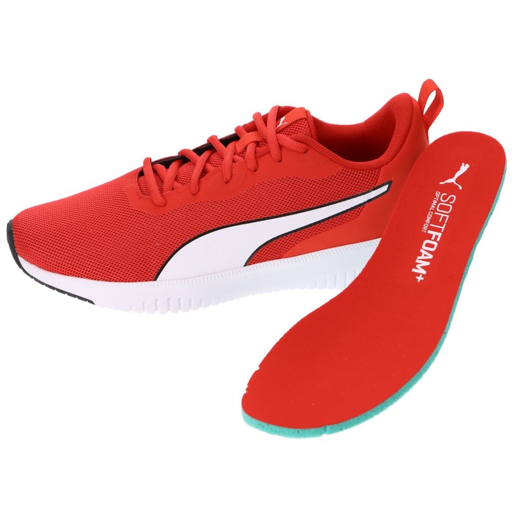 PUMA プーマ フライヤー フレックス ニット メンズ レッド | 靴
