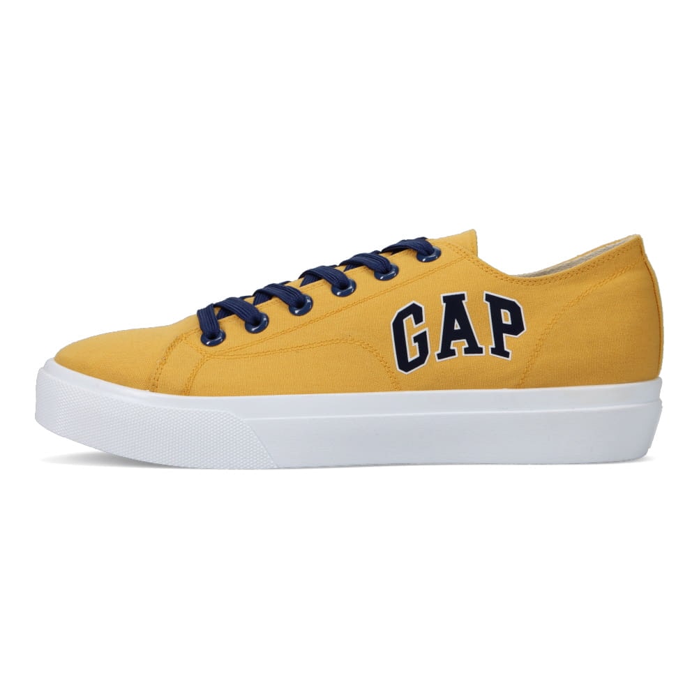 GAP ギャップ ビッグロゴキャンバススニーカー メンズ イエロー | 靴