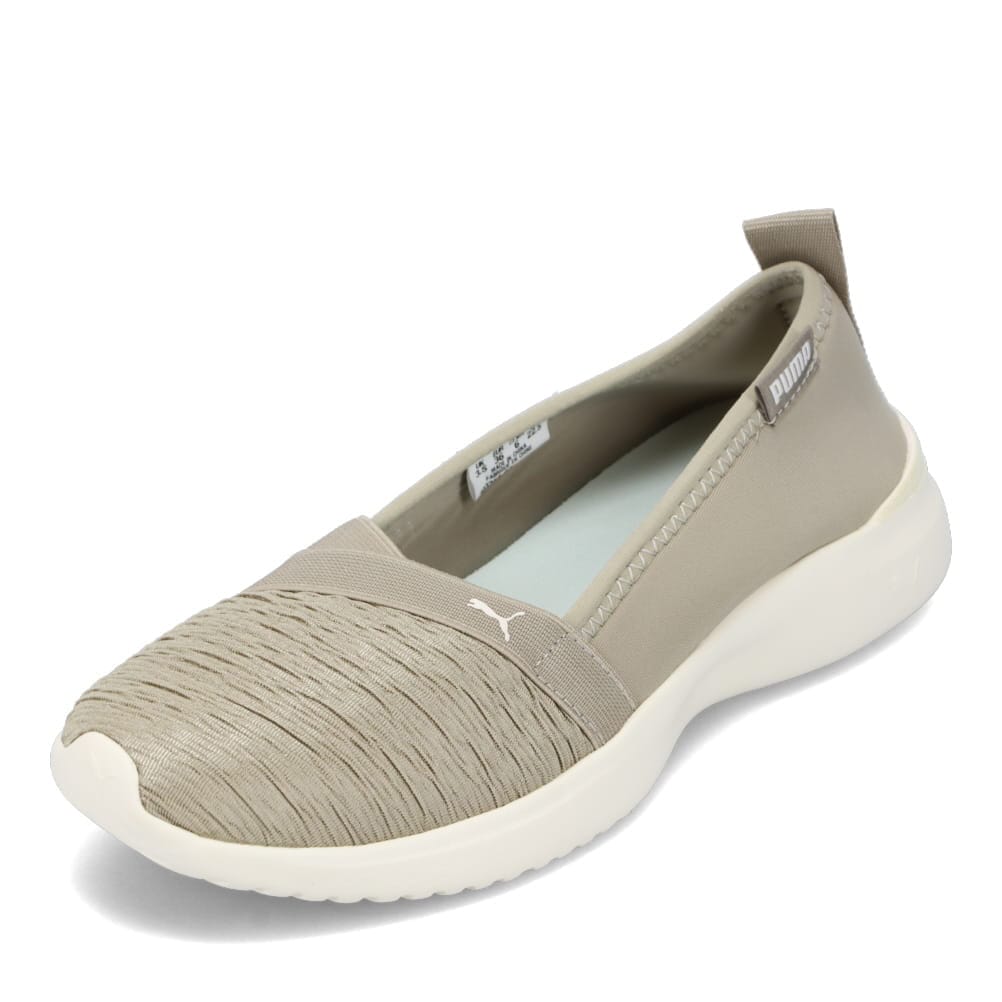 PUMA オリーブ色　レディーススニーカー PUMA プーマ スリッポン レディース ソフトライド ソフィア