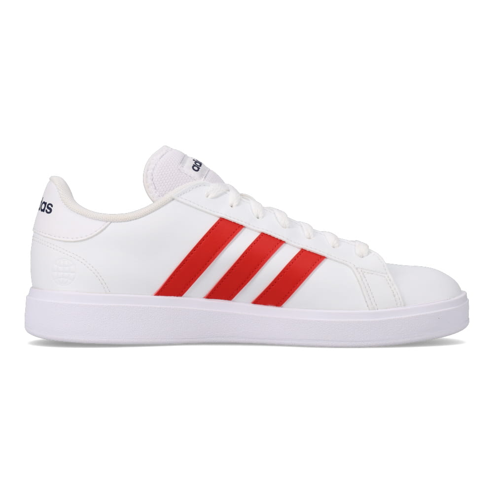 adidas アディダス GRANDCOURT BASE 2.0 メンズ ホワイト×レッド