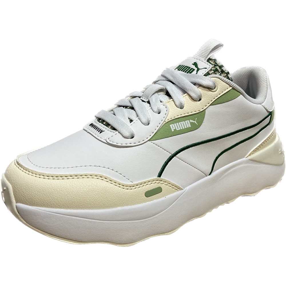 PUMA プーマ ランテイムド PF ブロッサム ホワイト×グリーン