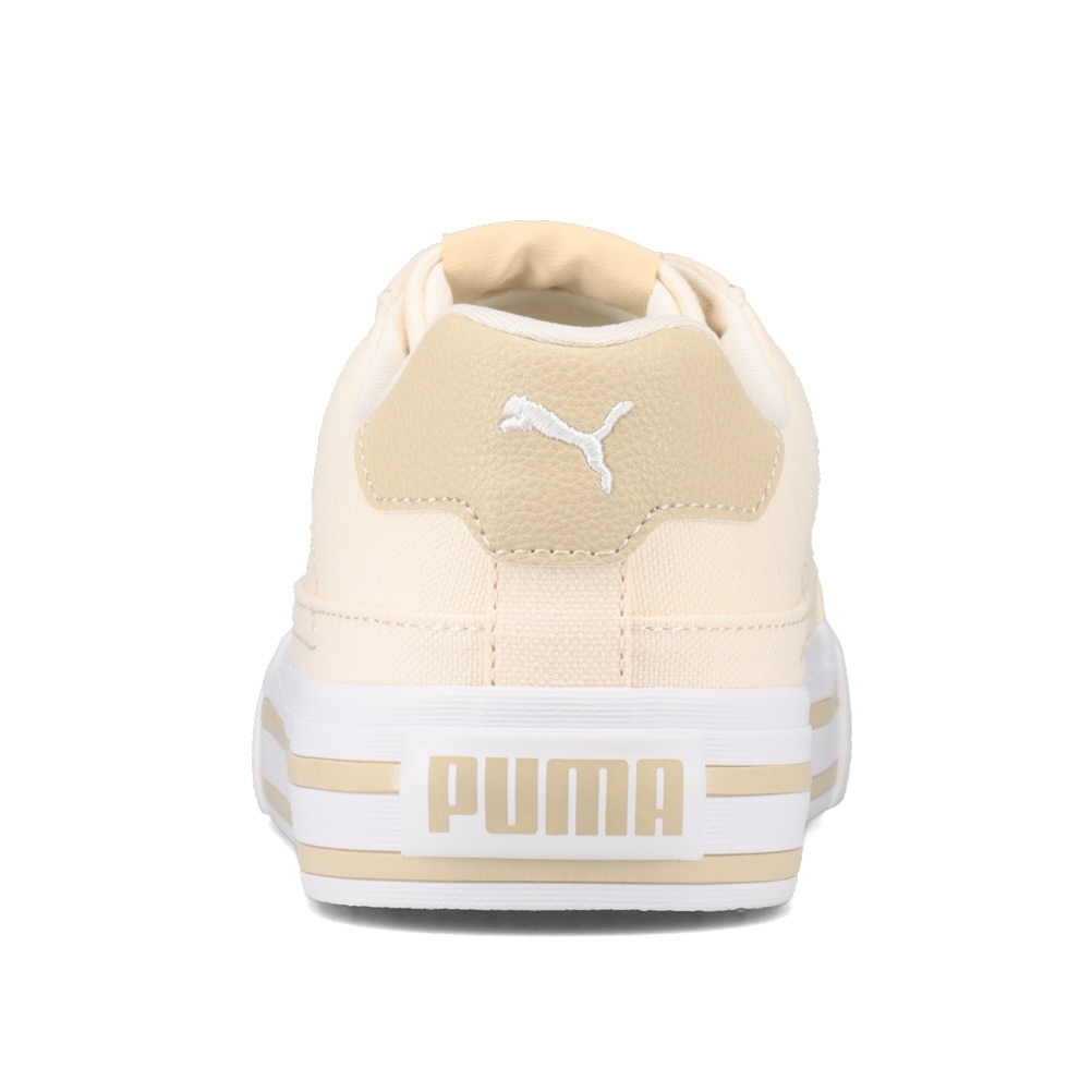 PUMA プーマ コート クラシック バルク ホワイト×ベージュ PUMA プーマ コート クラシック バルク ホワイト×ベージュ