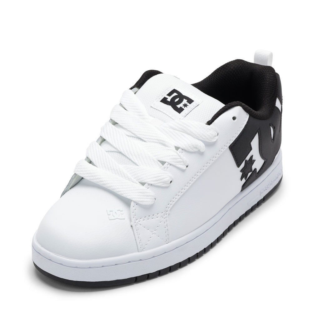 DC ディーシー COURT GRAFFIK ホワイト×ブラック メンズ | 靴